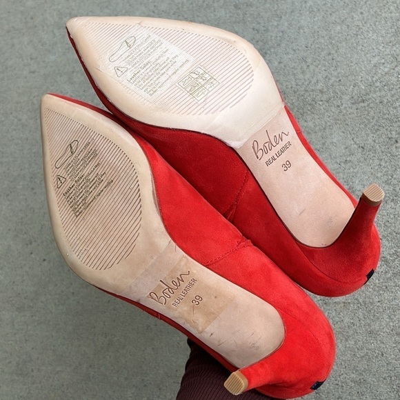 BODEN Low Cut Suede Bootie with High Heel Size 39 - Picture 9 of 16